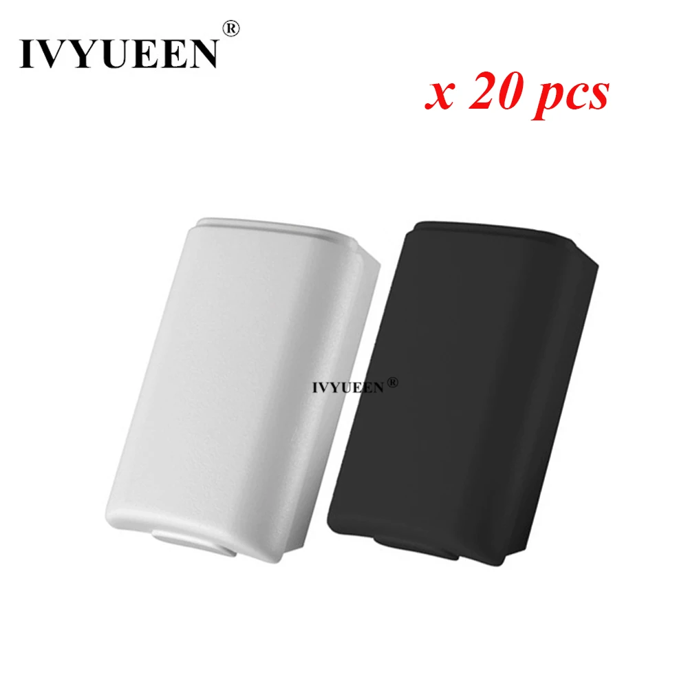 IVYUEEN, 20 шт., для Xbox 360, беспроводной контроллер, AA, батарея, чехол, черный, белый, батарейный блок, крышка, сменный корпус