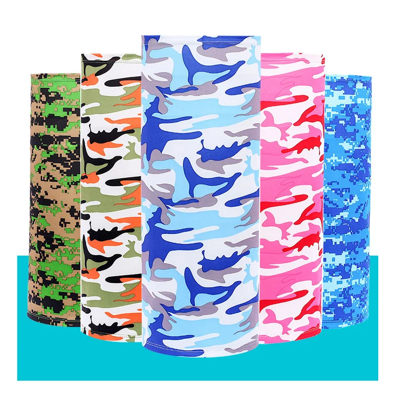 Summer Military Tactical Bandana Face Scarves Tubular Head Mask Scraf Anti-UV Windproof Neck Gaiter Cover | Спорт и развлечения