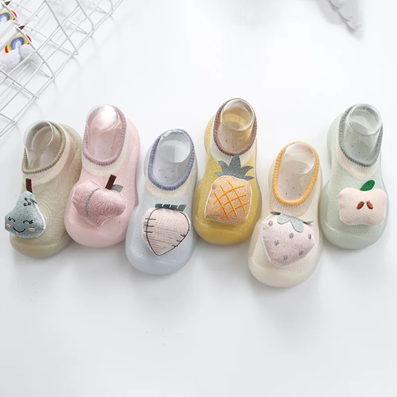 

Breathable Cartoon Children's shoes Autumn Baby Boy Girl Soft Sole Indoor Shoes Baby Shoes Cute Fruit Anti-slip Booties Cute