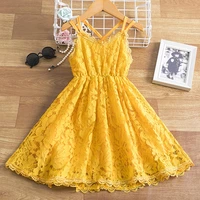 summer casual dress kids dresses for girls clothes lace flower dress baby girl party wedding children clothes princess dress