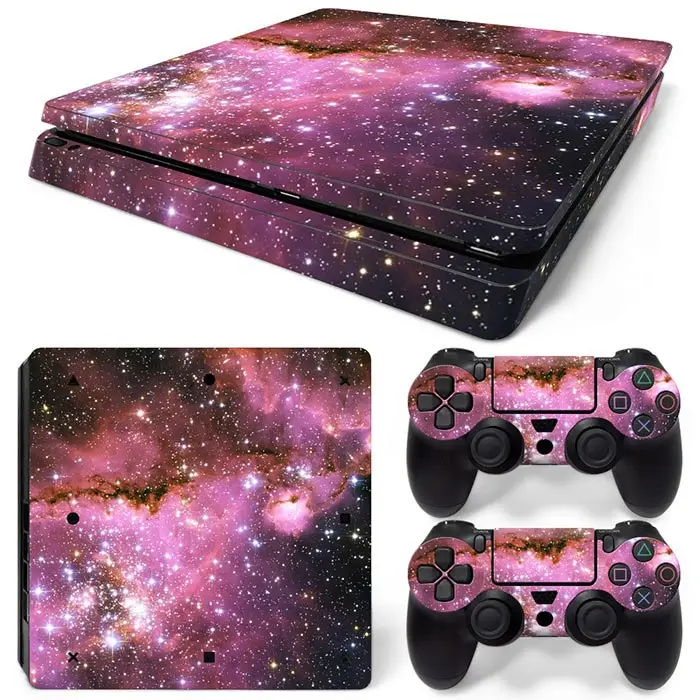 Небесный дизайн для PS4 тонкая консоль и контроллеры наклейки для ps4 тонкая кожа Наклейка для ps4 тонкая виниловая наклейка - Цвет: 0641