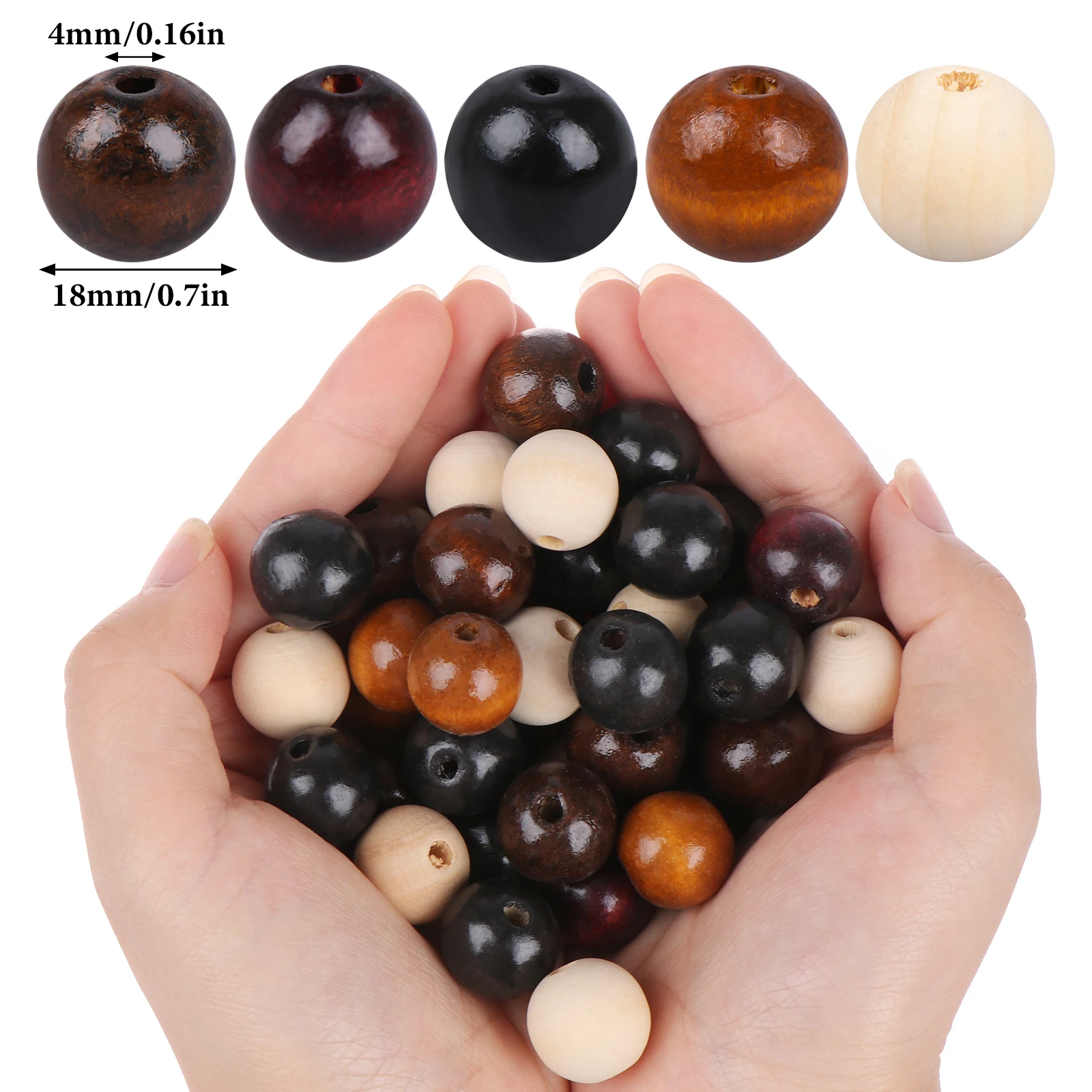 

18mm Wood Round Beads
