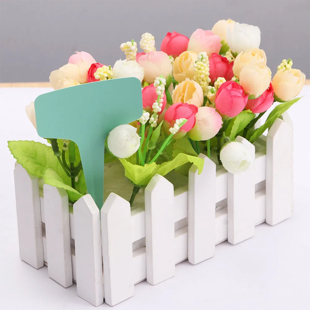 10 шт. Tag для пальцев искусственные бриллианты Т образный Пластик рассадник ярлыки