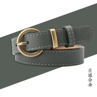 elegzo belts for women fashion pin buckle jeans leather waistband female casual pu leather belt