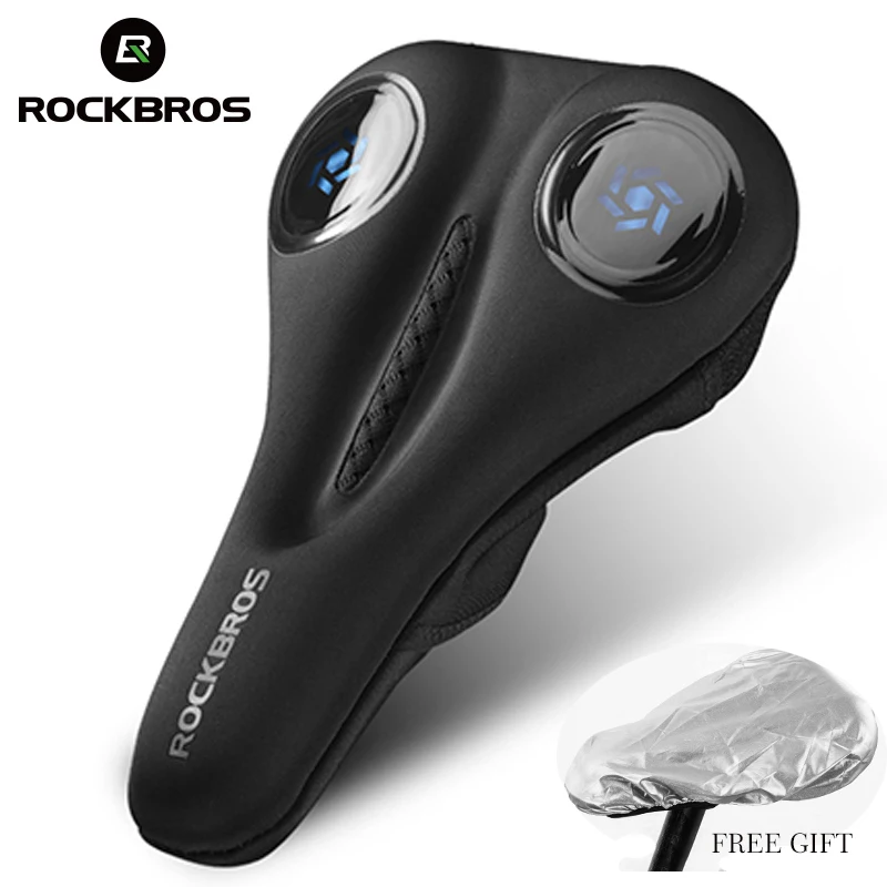Седло для горного велосипеда ROCKBROS силиконовое ажурное дышащее чехол подушки