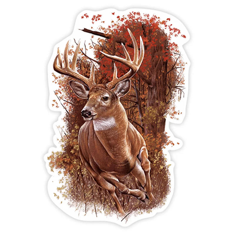 

W-0813 Fun Sika Deer Modeling Personality Sticker PVC Fashion Auto Window Bumper Laptop Decorative Accessories Waterproof Decals