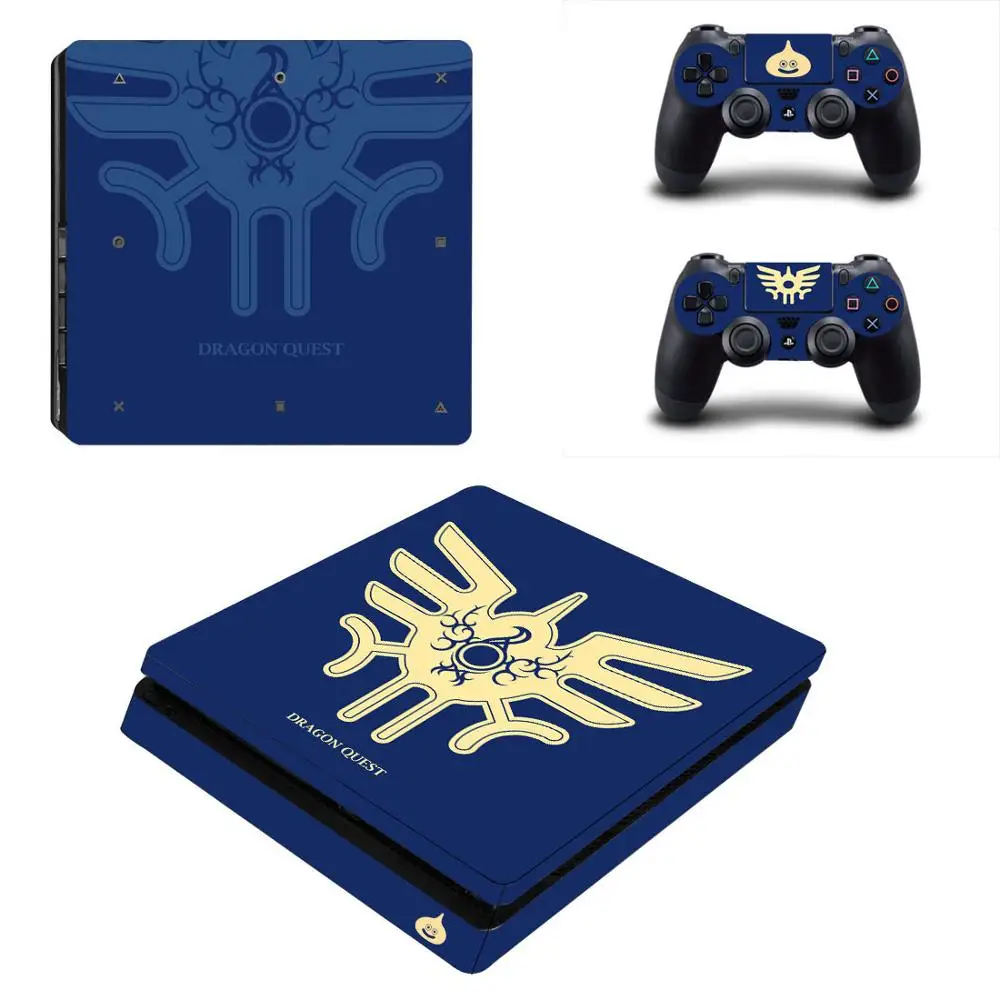 Dragon Quest PS4 тонкий Стикеры Play station 4 кожи наклейка для Игровые приставки Slim консоли и