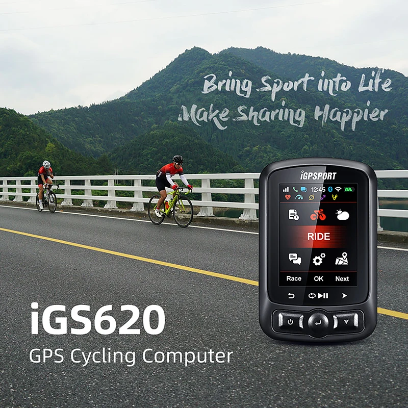 I GPS порт iGS620 Беспроводной велосипедный компьютер велосипедная Карта Навигация
