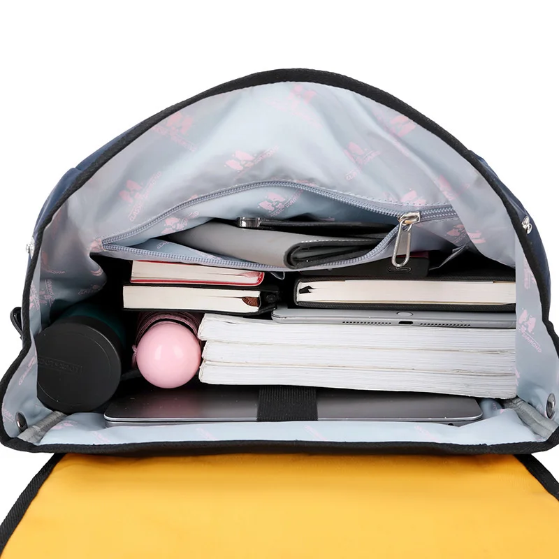 OYIXINGER Large Capacity Girl Schoolbag High Quality Waterproof Nylon Backpack For Schoolchildren Fashion Patchwork School Bags