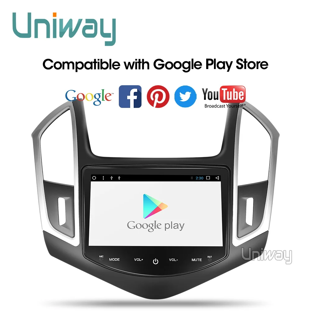 Uniway AXKLZ8071 2 din android 9 0 автомобильный dvd для Chevrolet Cruze 2013 2014 2015 Радио gps навигация с