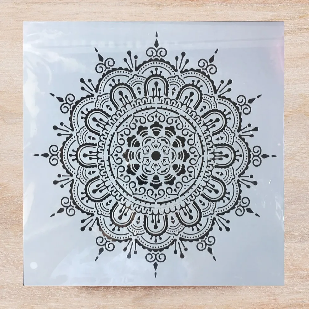 

30*30cm Big Mandala Vintage Crown Round DIY Layering Stencils Painting Scrapbook Coloring Embossing Album Decorative Template