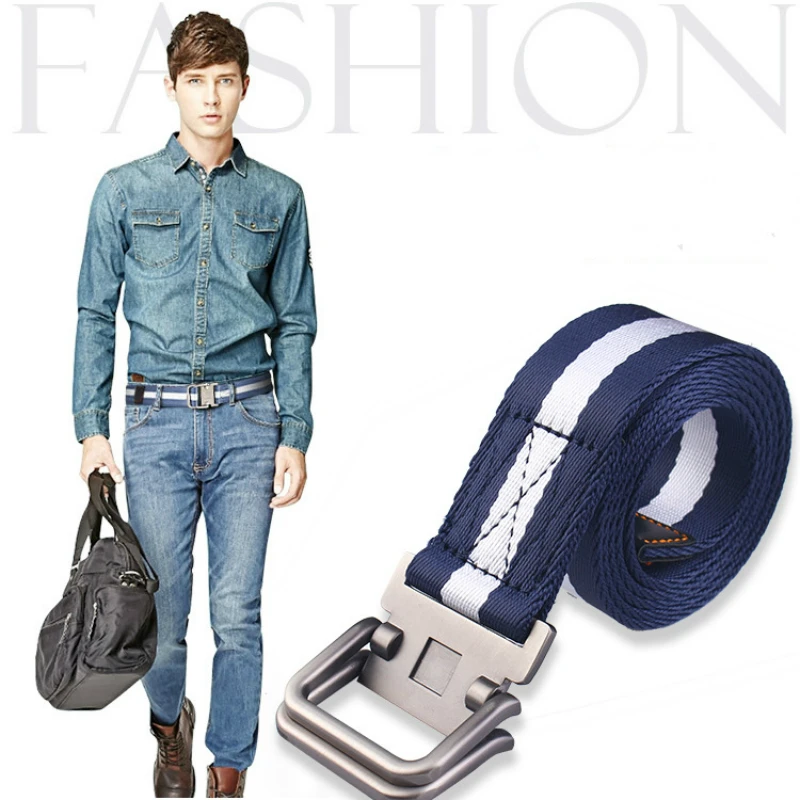 Ремень тканевый в стиле унисекс Модный повседневный Простой ремень из холщовой