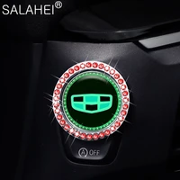 one click start crystal diamond studded button ring for geely atlas coolray mk cross boyue nl3 x6 ex7 emgrand x7 suv gs gt gc9