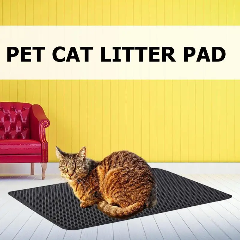Складной EVA коврик для кошачьего туалета с водонепроницаемым дном