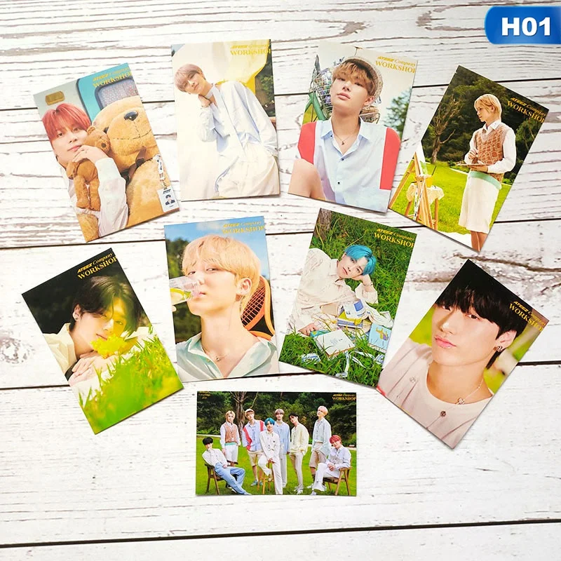 

9 Pieces/set Of Kpop Same Desk Calendar Small Card Postcard HD Photo Fan Collection Card