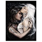 5D сделай сам, полностью круглая алмазная живопись Виктория, 3D вышивка вампирами, вышивка крестиком, стразы, мозаика, домашний декор, искусство Y258