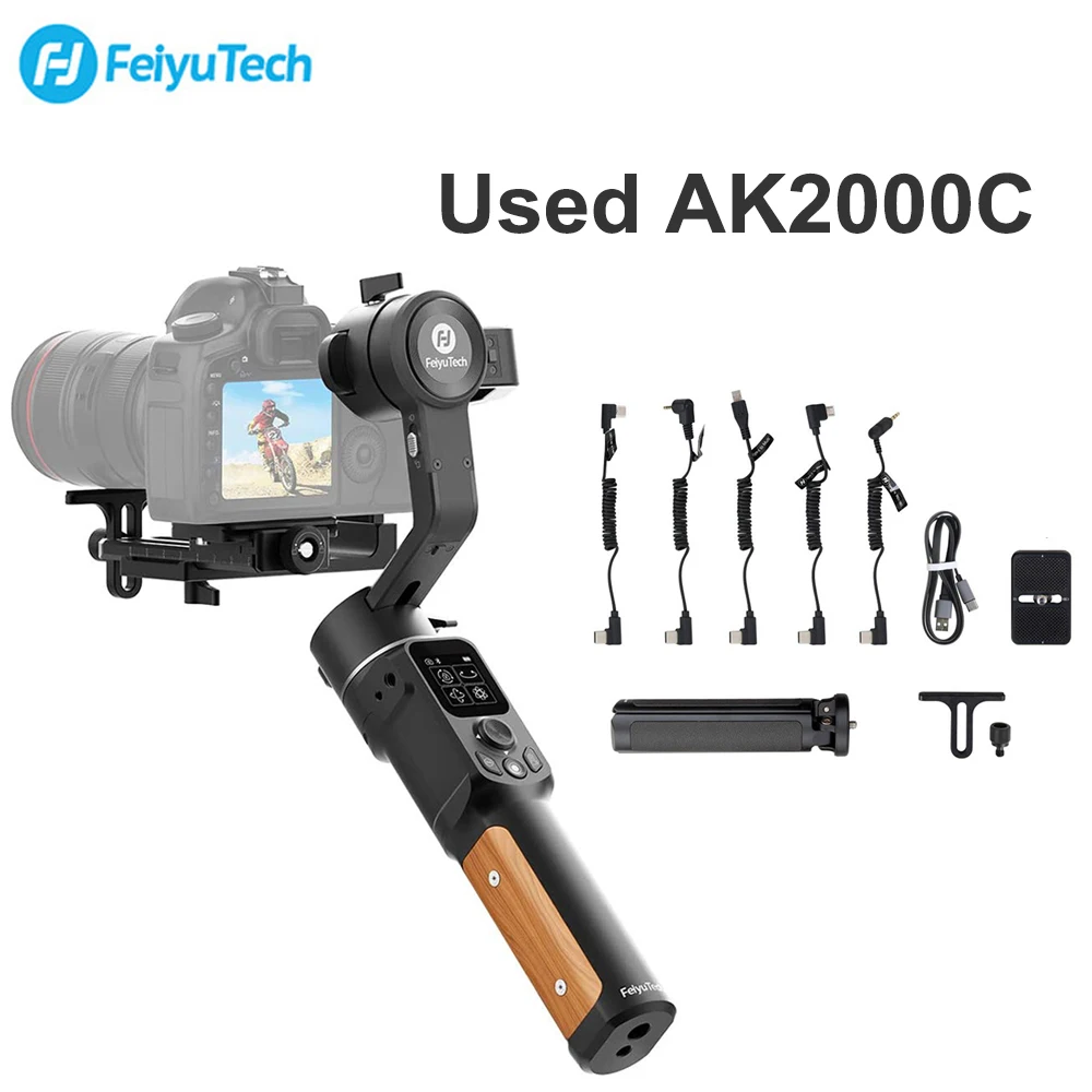 FeiyuTech используется AK2000C DSLR Стабилизатор Gimbal 3 осевой складной камеры с