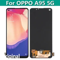 original amoled lcd display touch screen digitizer assembly 6 43 for oppo a95 5g pelm00 replacement parts