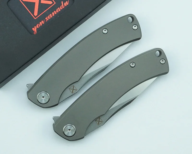 

LEMIFSHE YX650 D2 Steel Multifunction Folding Knife with Titanium Alloy Handle Outdoor Camping Survival Kitchen Knife EDC Tools