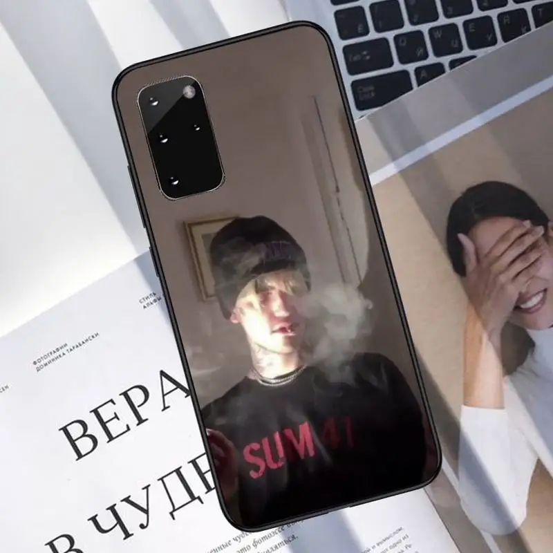 

Hip Hop Rapper Lil Peep Phone Case For Samsung S21 S30 Plus ultra 5G M11 A50 A51 A71 A20S