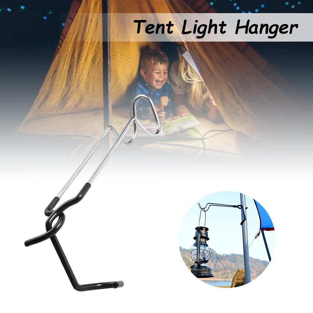 

Camping Lantern Hanger Holder Tent Pole Lamp Hook Camping Portable Clip Pole Storage Hook for Camping Fishing Dorpship
