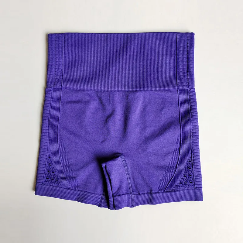 Женские бесшовные шорты с высокой талией велосипедные пуш ап для фитнеса йоги