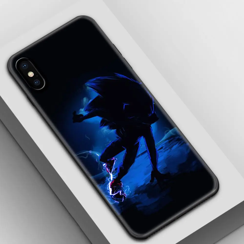 

Sonic Phone Case for iPhone 7 8 11 12 Pro MAX 11 Pro 12 Mini XS MAX XR SE 2020 6 6S Plus Soft Fundas Fall Shell Cover