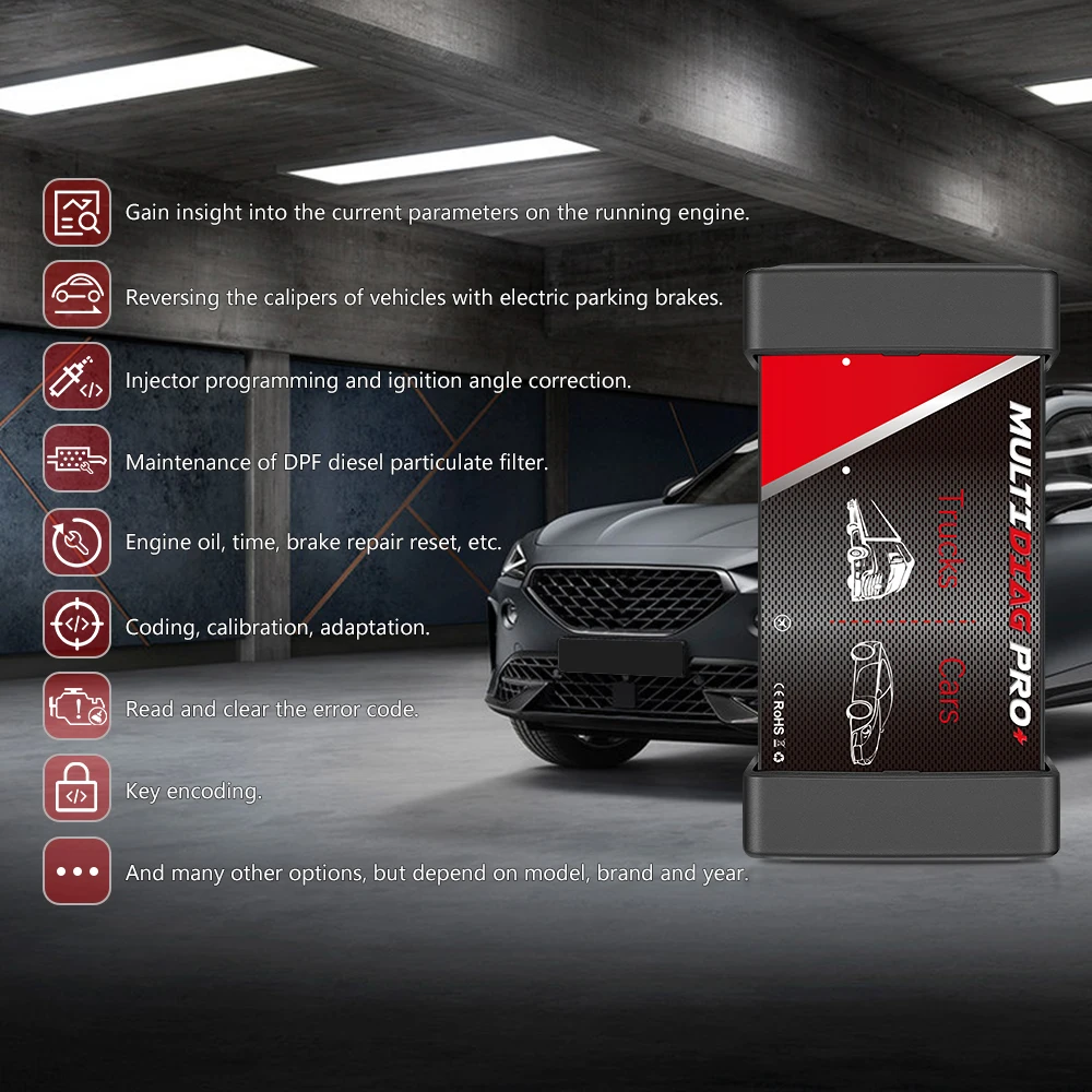 Автомобильный диагностический интерфейс Multidiag Pro + V3.0 с реле NEC бесплатное Keygen 2020 23