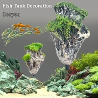 floating ornament floating rock suspended artificial stone aquarium decor fish tank decoration decor floating pumice flying rock