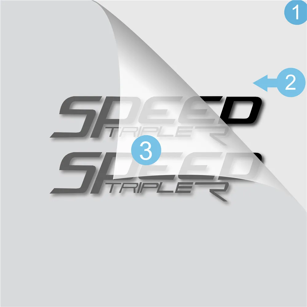 

New Motorcycle Stickers Body Reflective Waterproof Body fuel tank logo sticker Kit For TRIUMPH SPEED TRIPLER sign decal