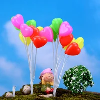 cute micro landscape garden decorations christmas gift miniatures mini dolls home garden simulation colorful balloons