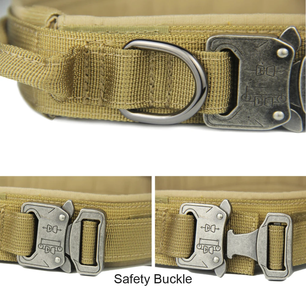 Сверхмощный Тактический Регулируемый ошейник для собаки с регулируемым