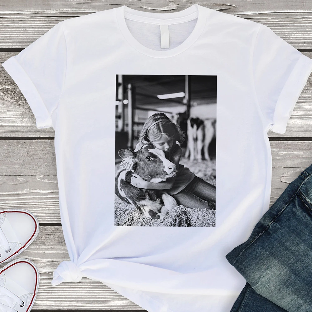 

koe knuffelen Harajuku Aesthetic Print Women Casual T-shirts Summer Fashion High brand Clothes Cozy Stress reliever Activity