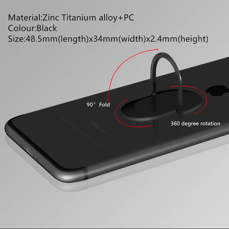 Держатель пальца для iPhone Samsung huawei xiaomi ультратонкий 2 4 мм сверхпрочный стабильный