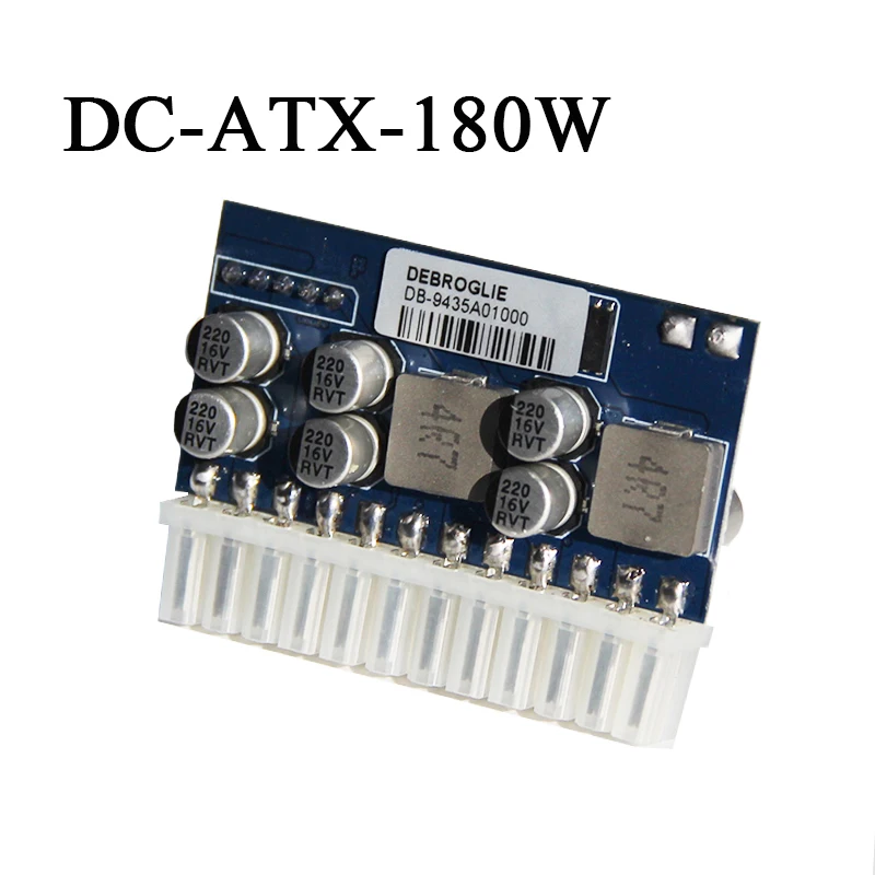 DC-ATX-180W 12V 6pin erkek/dişi giriş DC-ATX tepe PSU Pico ATX anahtarı madencilik PSU 24pin MINI ITX DC ATX PC güç kaynağı DC5525