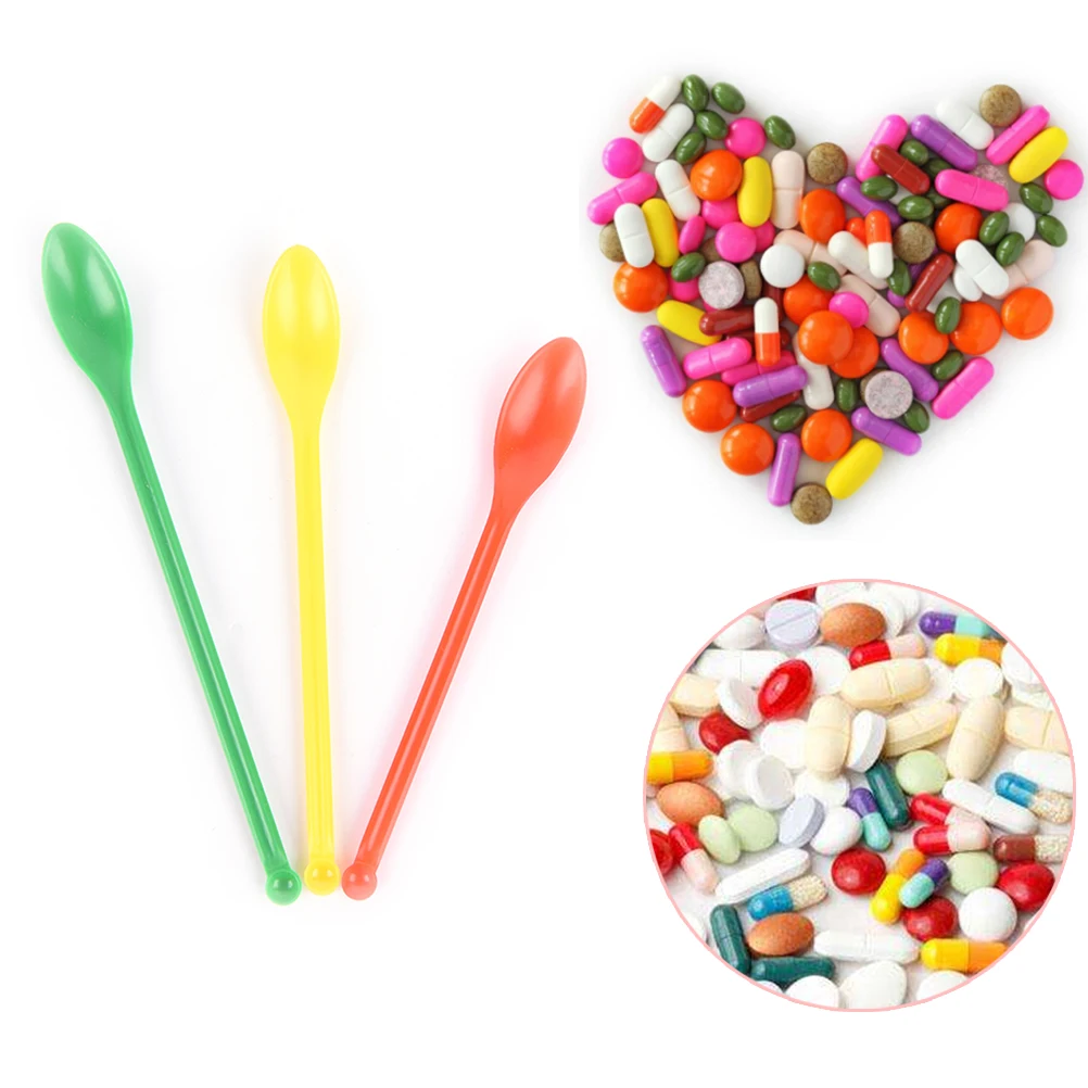 

Lab Spoon/ Spatula Microspatulas Plastic Medicine Spoon Lab Supplies 3pcs/set