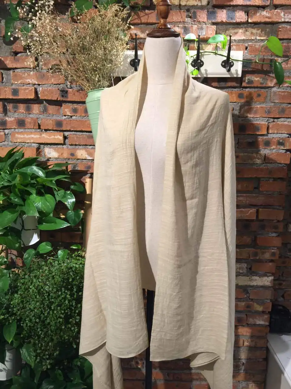 Однотонный хлопковый хиджаб