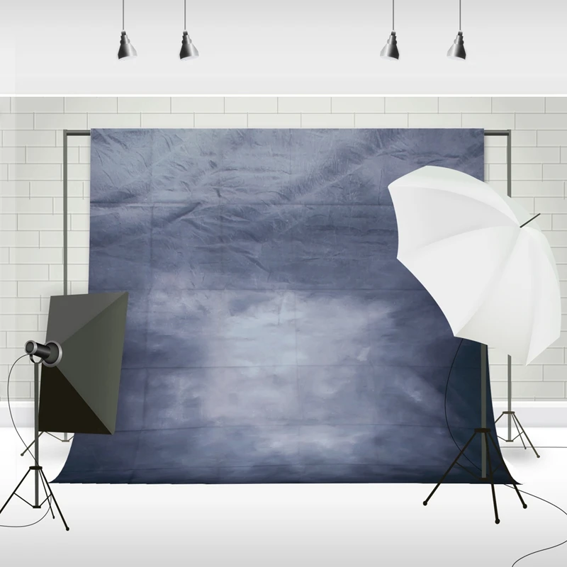 5X7FT Vinyl Photography Backdrop Photo Background Retro Concrete Wall & Thin Black Grey Dark Studio | Электроника