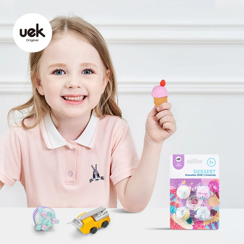 Fun Dry ластики в форме модная машина пилот тележка мороженого 3D резиновые карандаш