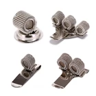 1 шт. 123 отверстие диаметром серебристый Тетрадь металлическая ручка держатель врач-медсестра форма ручка держатель серебристого металла ручка держатель с зажимом для кармана