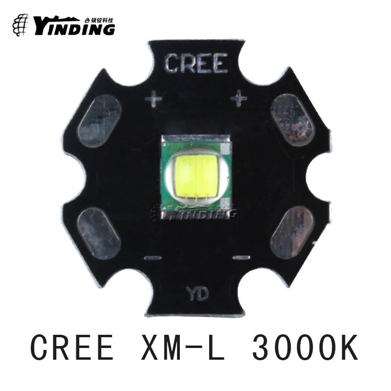 5 шт. Cree Xlamp XM L T6 U2 U3 WarmWhite 7C1 3000K 10 Вт высокомощный светодиодный излучатель Blub с 20 мм