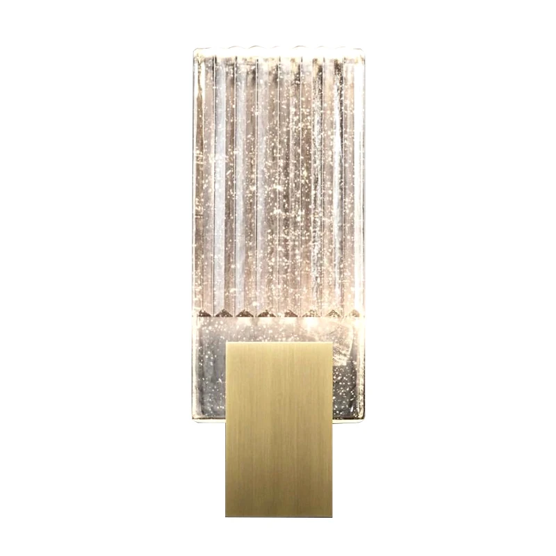 Lámpara de pared LED de cristal de burbuja moderna, decoración de Arte de pasillo de dormitorio, luz minimalista, accesorio de iluminación creativo Nórdico