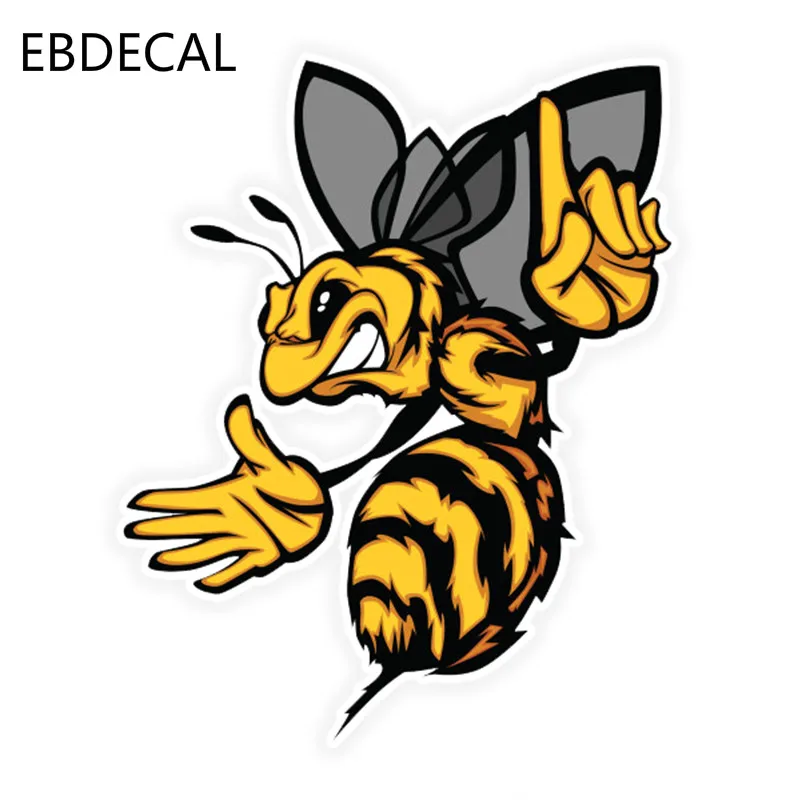 Ebdeckle Angry bee цветная забавная наклейка для автомобилей Авто/бампера/окна/стены