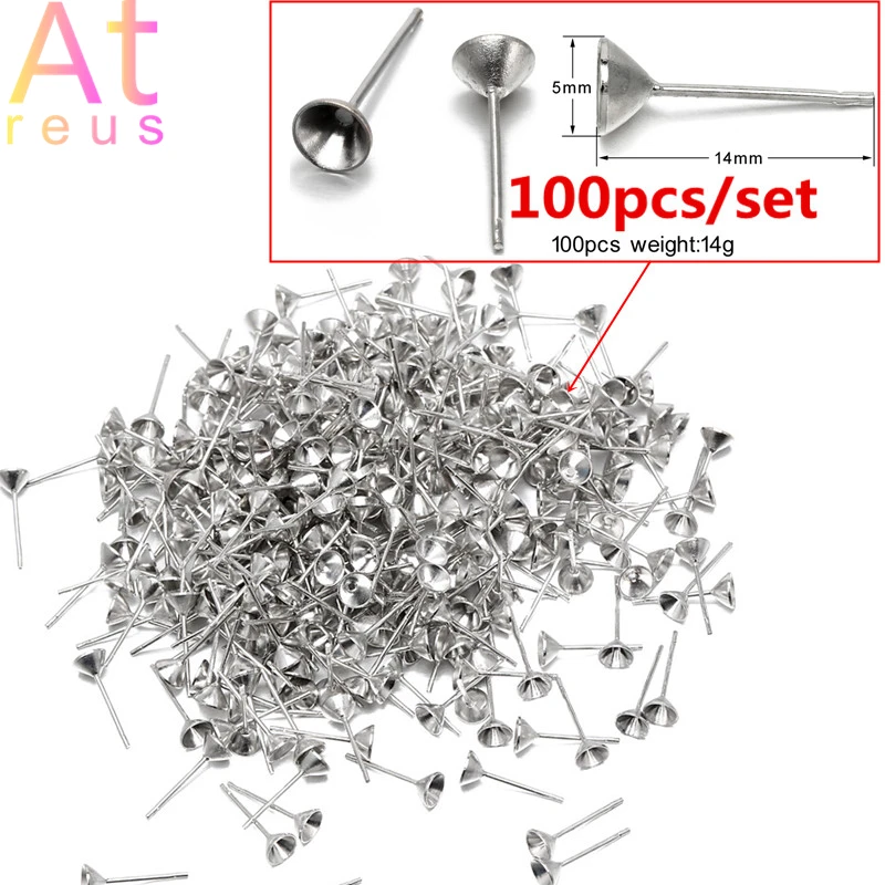 30-1000pcs Soft Silicone Rubber Earring Back Stoppers for Stud Earrings Earnuts Butterfly Bullet Flat Ear Plugs DIY Findings images - 6