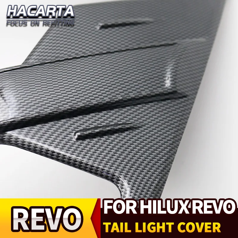 Задний светильник из углеродного волокна Накладка для Toyota HILUX REVO 2015-2018 задний