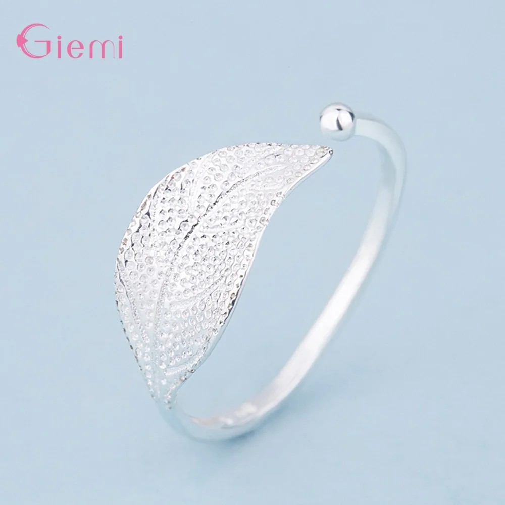 

Adjustable 925 Sterling Silver Olive Branch Leaves Open Rings For Women Girl Wedding Knuckle Finger Ring Jewelry Birthday Gift