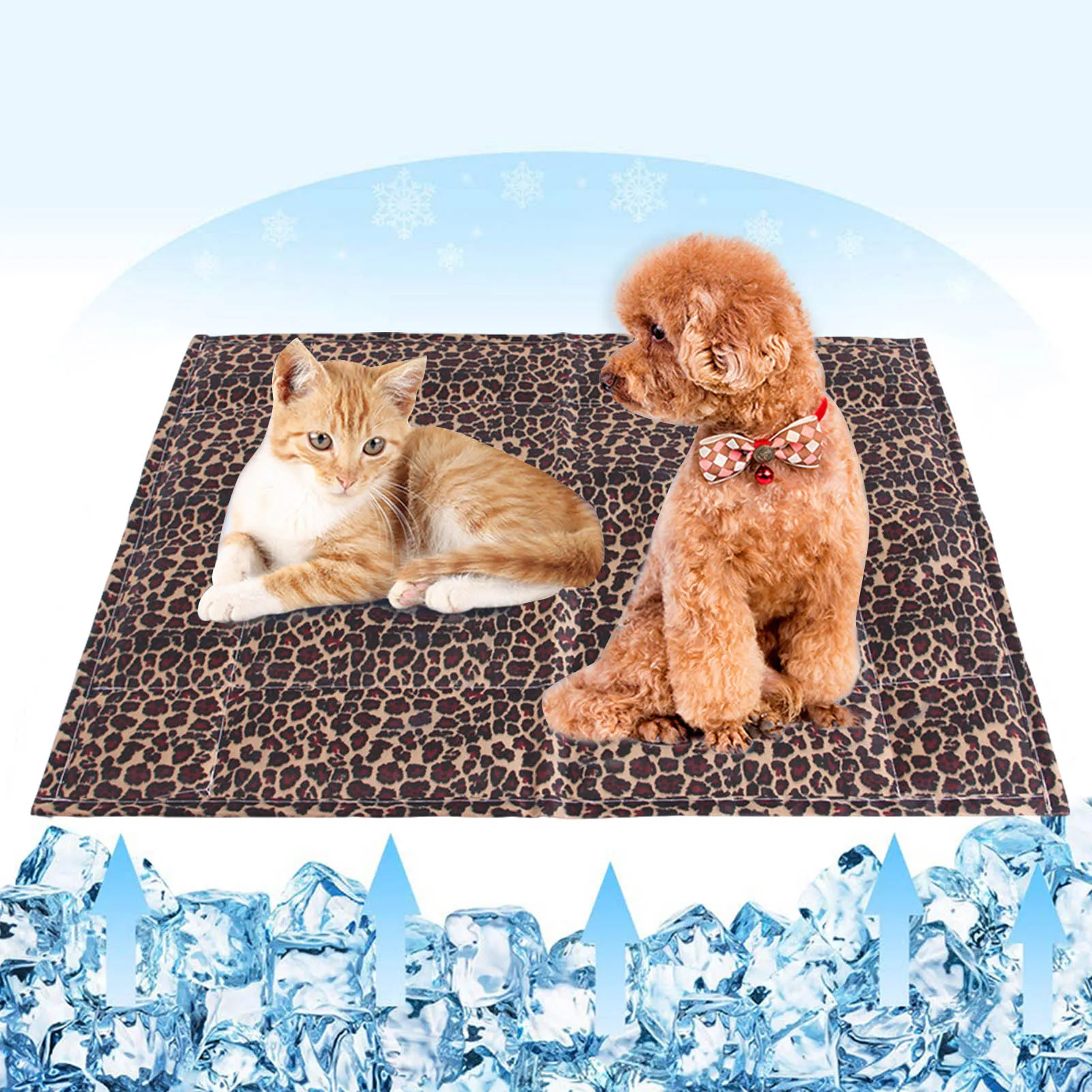 

Охлаждающий коврик для собак, самоохлаждающийся коврик из вискозы для кошек, подстилка для кровати, напольный коврик из вискозы, для летних ...