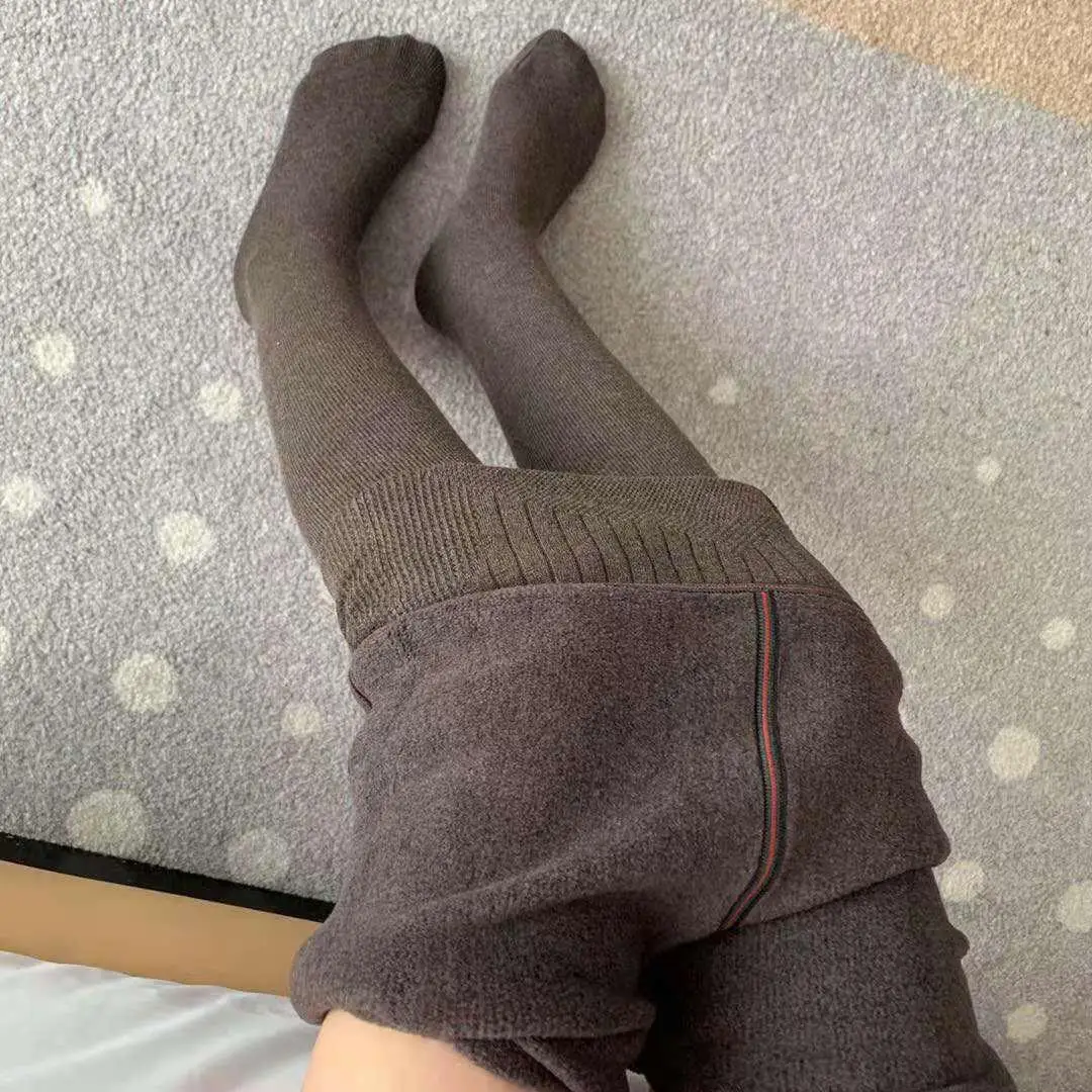 

Winter Warm Plus Thickening Leggings Women‘s Warm Pants Belly Shaping Hip Pants Slim Stretch Pants