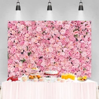 laeacco wedding photophone birthday newborn baby shower backgrounds pink flowers roses kids portrait photography backdrops props