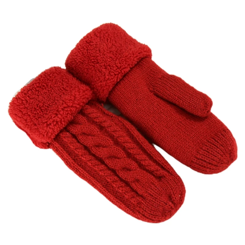 

Women's Winter Gloves Warm Lining Mittens- Cozy Knit Thick Gloves Novelty Mitten K0AB